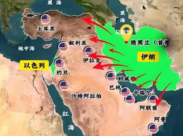 整个中东只有黎巴嫩和也门没有美军基地。
伊朗没有什么强大的盟友可以支持。
其他国