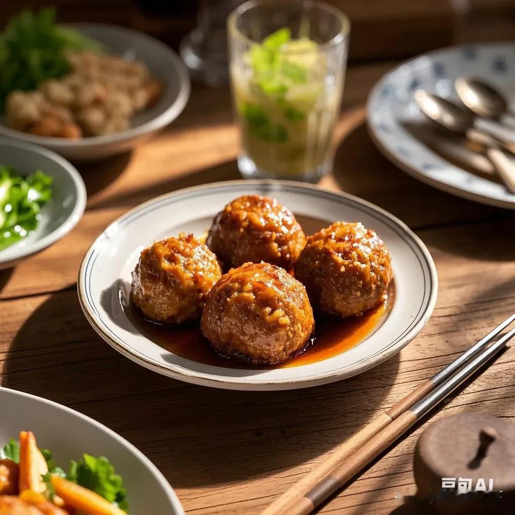 【大东副食品商场里的招牌美食——四喜丸子】在沈阳大东副食品商场，有一款令人难以忘