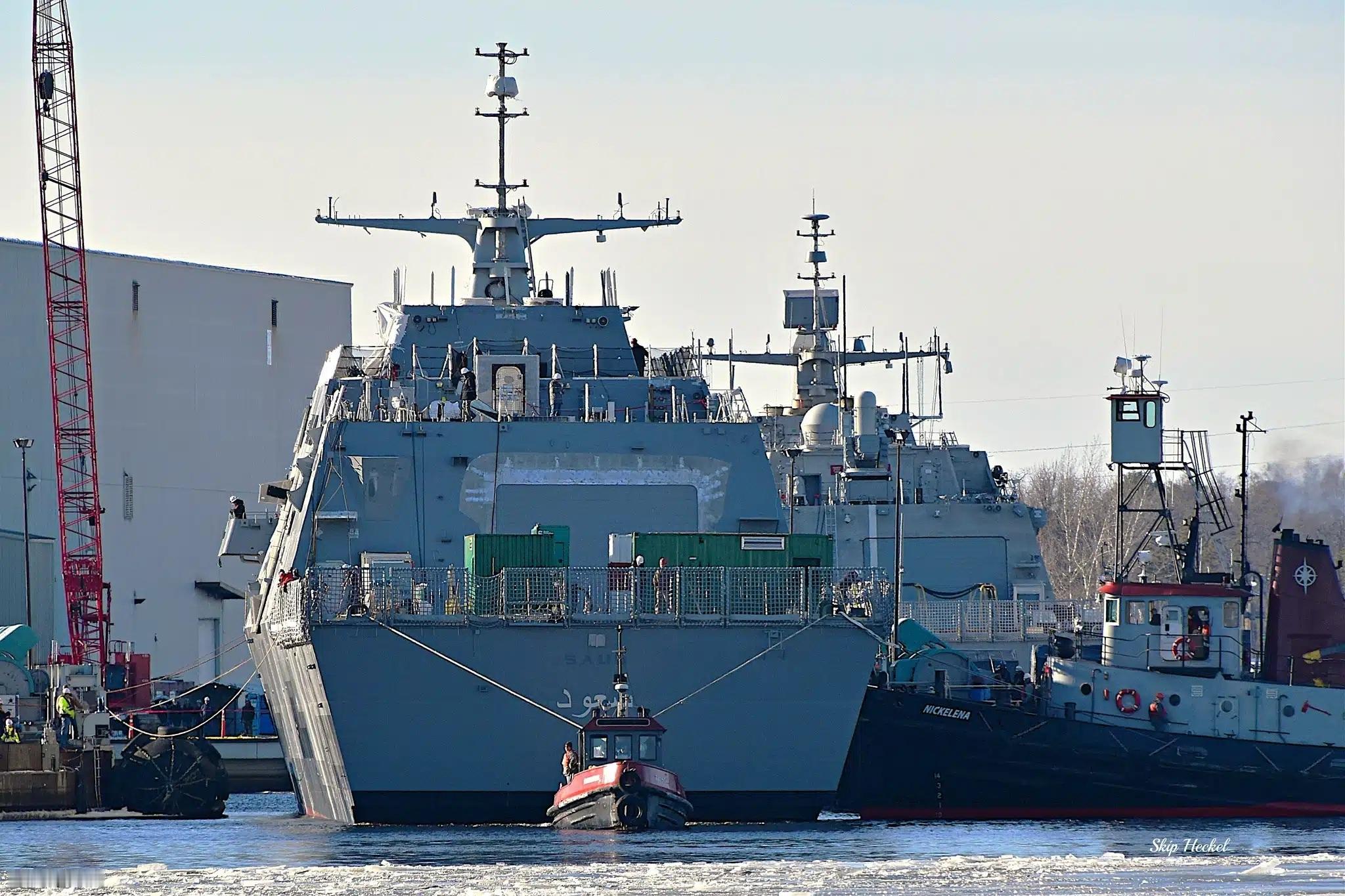 沙特MMSC首舰HMS Saud(820) 终于入水了