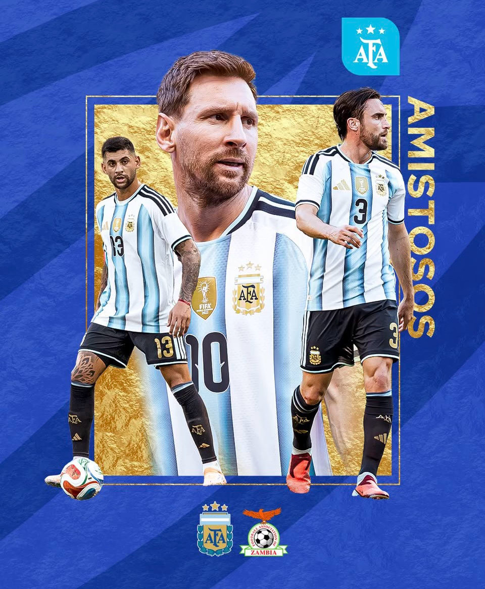 🚨官方：阿根廷队热身赛 （当地时间🇦🇷阿根廷队🆚毛里塔尼亚队🇲🇷3 