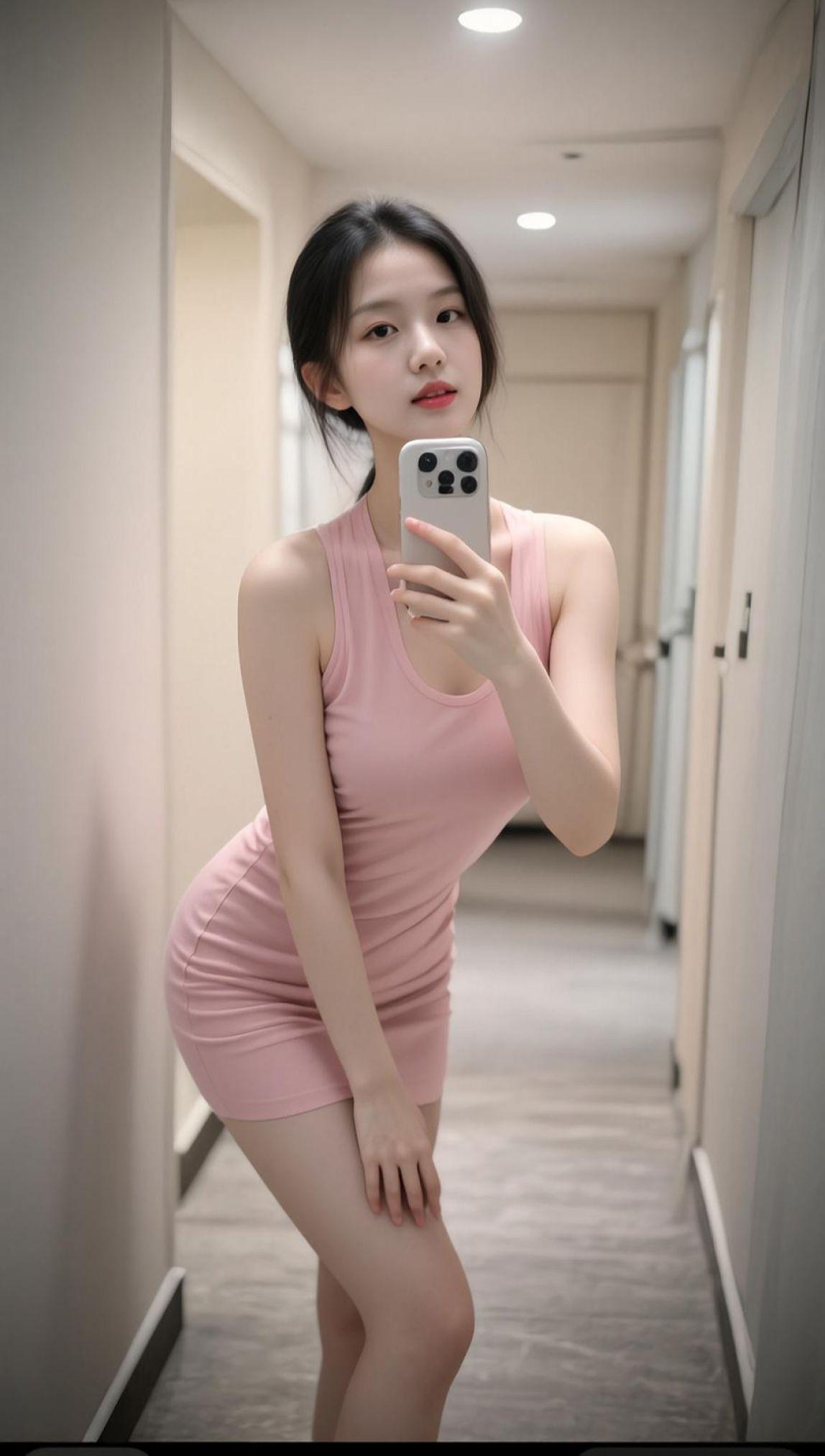 低胸裙自拍 抖音ai创作