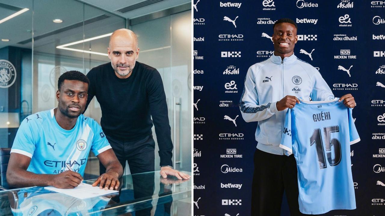 曼城官方公告：俱乐部正式签下中卫格伊，签约至2031年，球员将身披15号球衣。