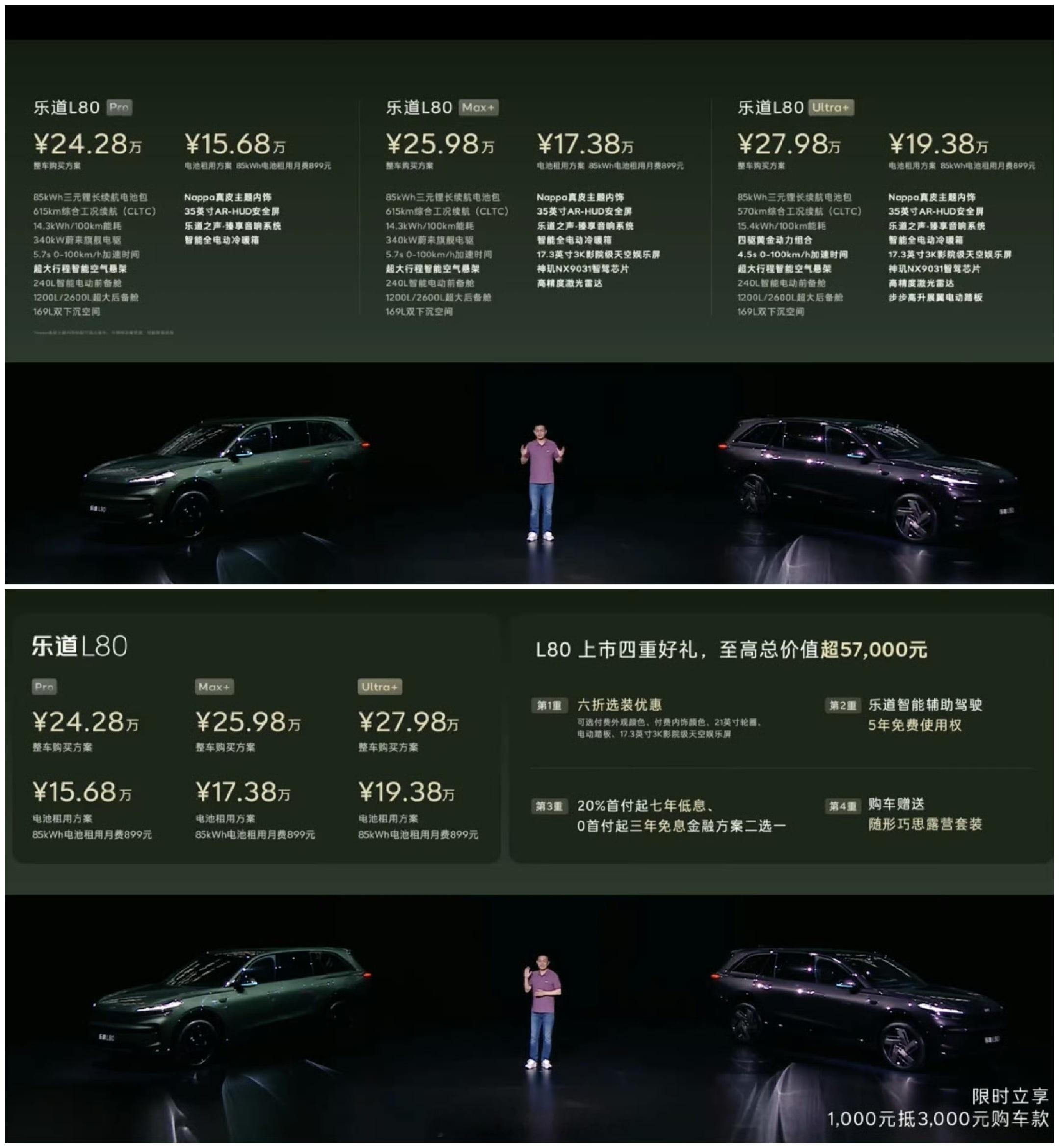 乐道L80价格一步到位夯爆了 乐道L80系列这价格也确实夯~乐道L80 Pro 