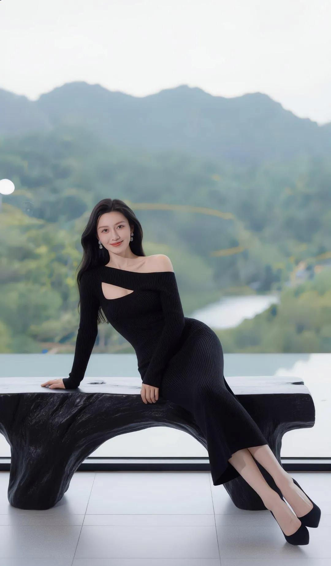 [太阳]充满现代感与优雅气质的穿搭，整体呈现出一种简约而不失精致的时尚风格。
[