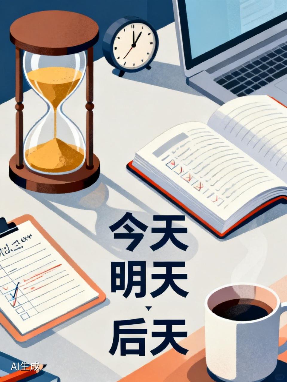 今天、明天、后天，哪一天最重要？我觉得是今天。
今天是我们实实在在能掌控的。就像