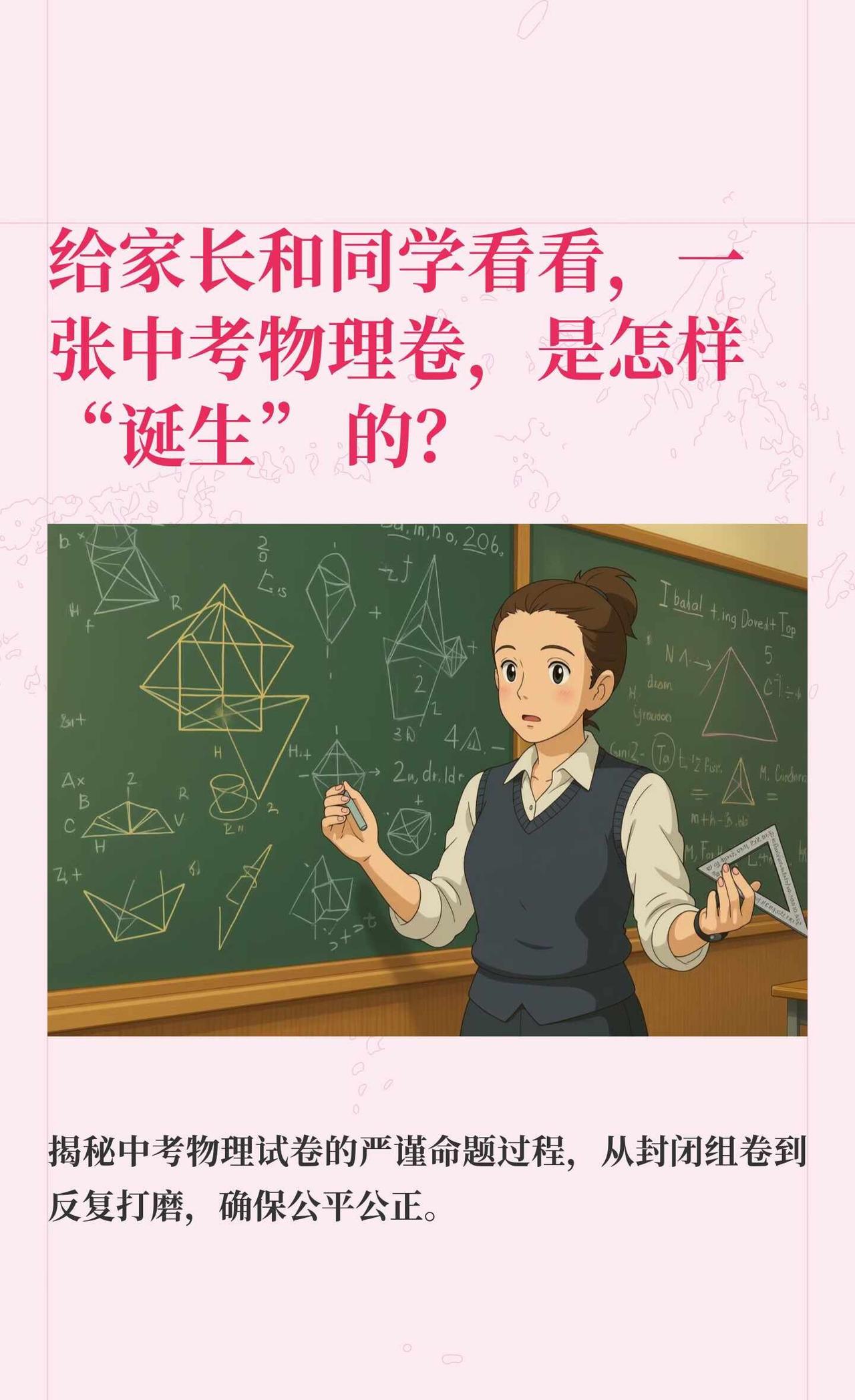 给家长和同学看看，一张中考物理卷，是怎样
家长必读 广州中考 物理 广州初中 中