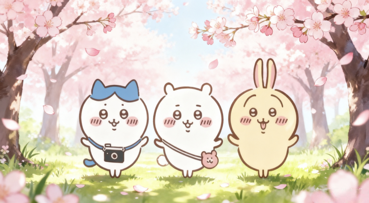 吉伊卡哇灵感共创夏日企画吉伊卡哇系列壁纸不用赶时间，就和好朋友慢慢走，看珊瑚发光