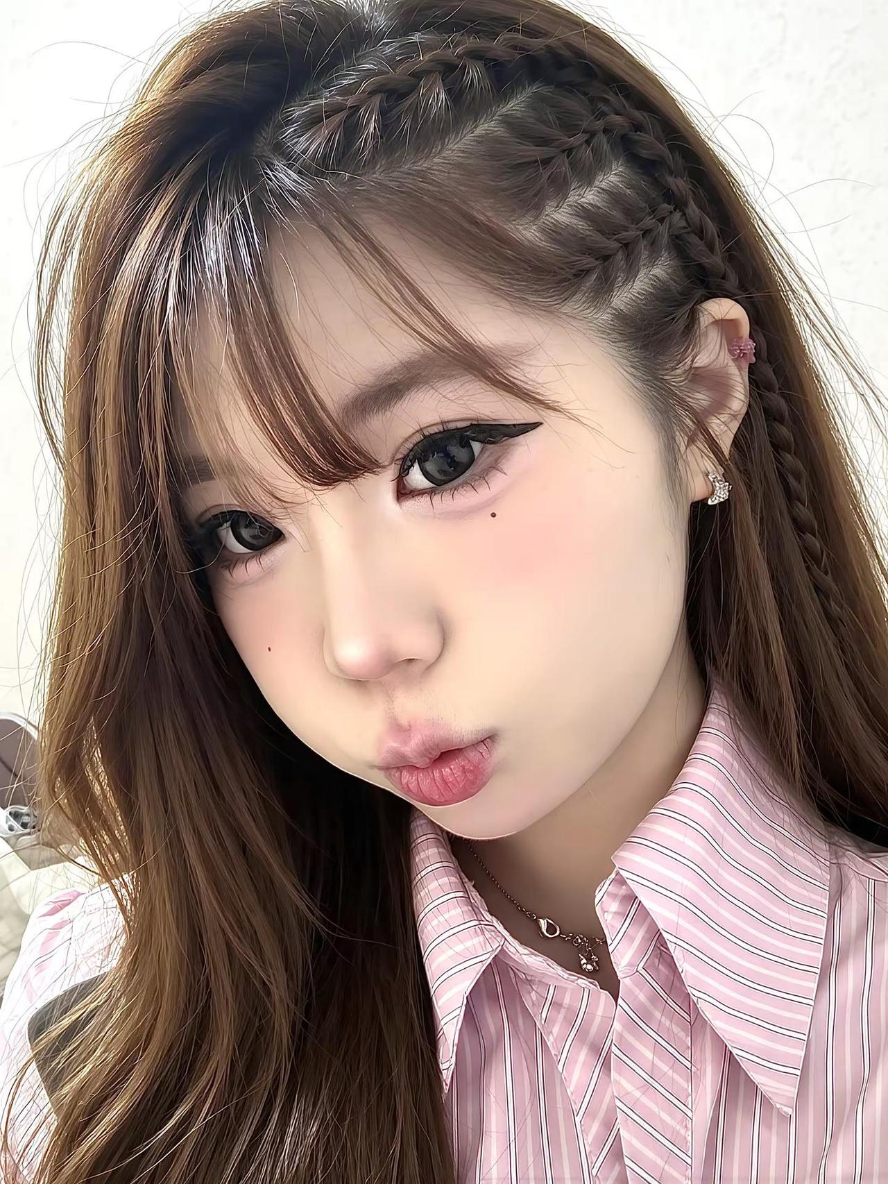 比我帅的没我坏 比我坏的不存在地垄沟 编发