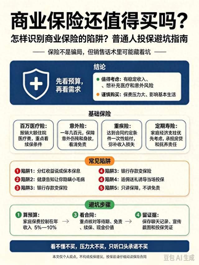 商业保险还值得买吗？怎样识别商业保险的陷阱？