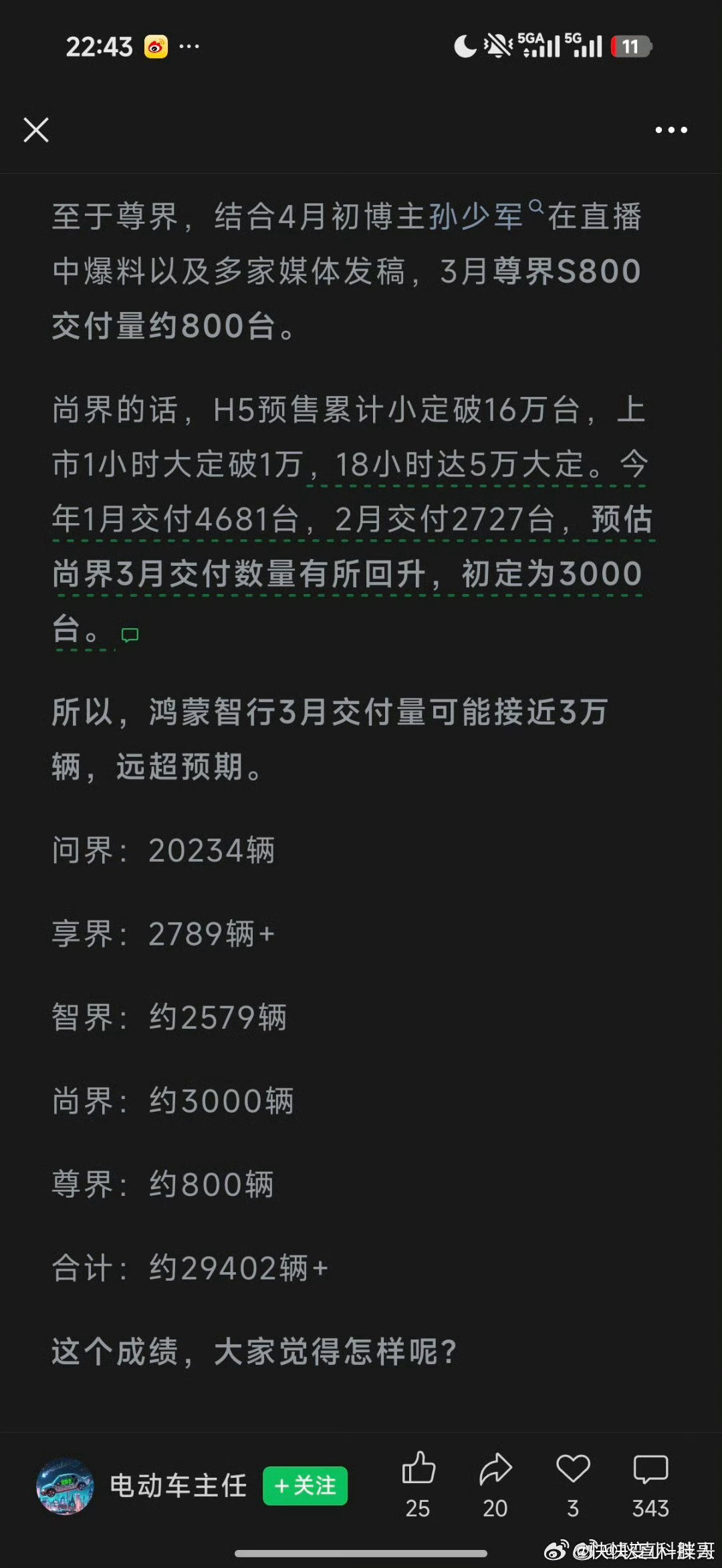 有网友分析鸿蒙智行3月份的销量。小米还是差点火候。 