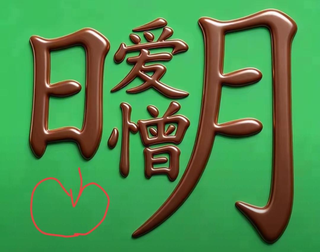 甜蜜爱意，日日升温，爱憎分明，心心相印。🍫这几个字很有意思，说几个成语呢。开动