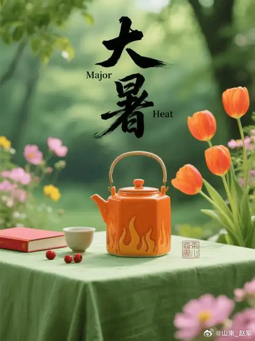 大暑八景溽暑炎蒸大暑长八般清趣避骄阳轩中展卷安神志塘畔收菱润肺肠引水滋田同养阴井