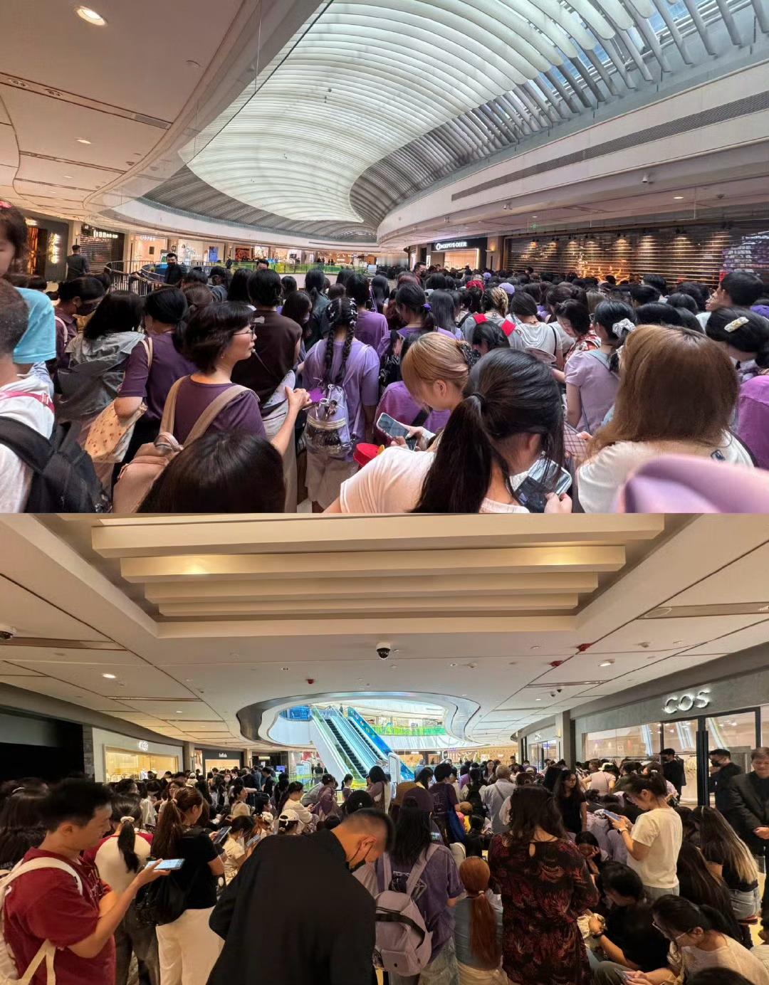 邓为线下活动的人气，什么水平？[思考][思考][思考]邓为上海迪奥活动人气 ​​