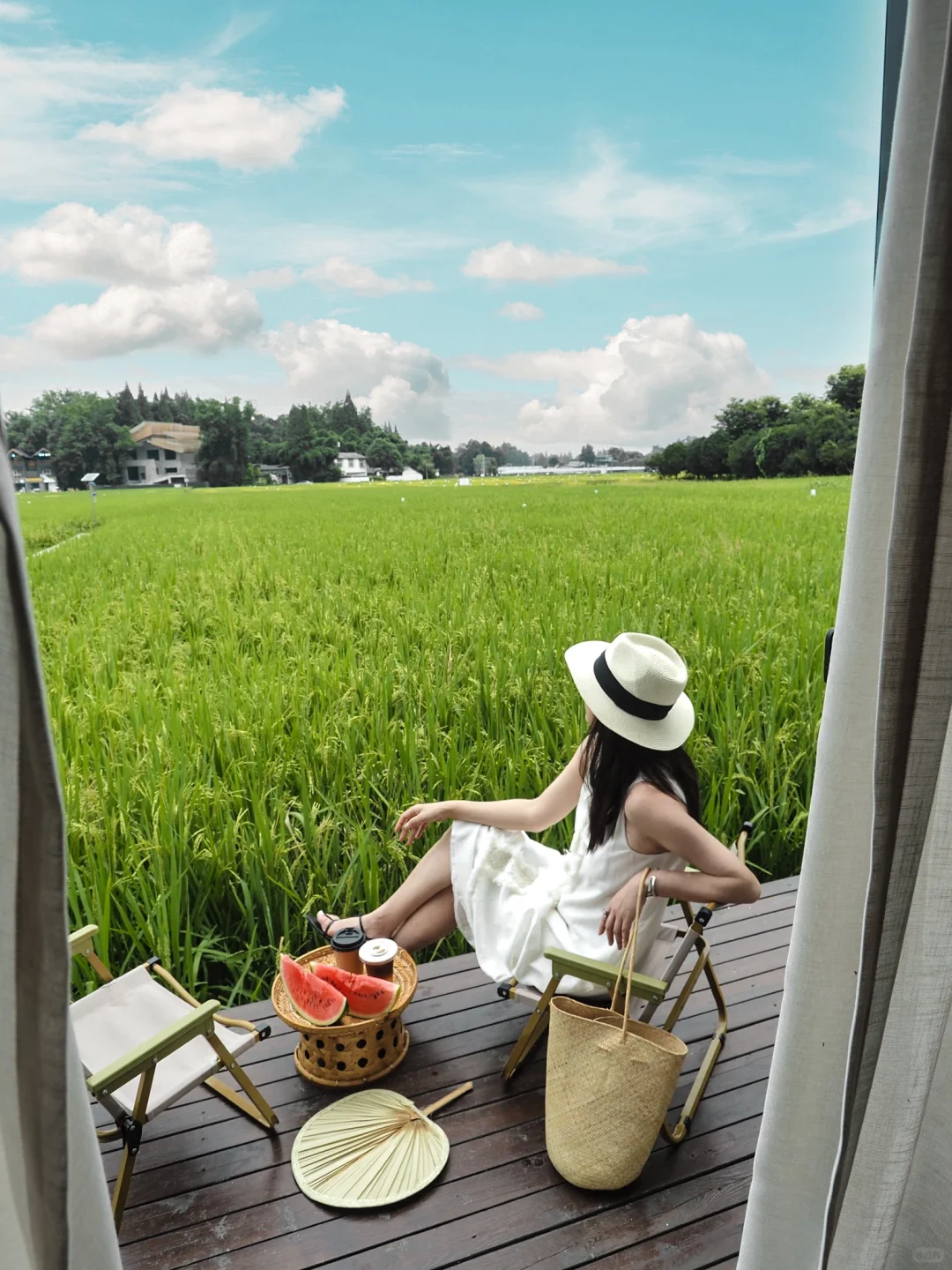 成都！🌾稻田里的咖啡店。