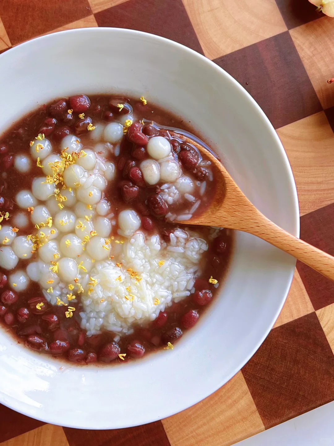 属于秋天🍂的味道｜红豆酒酿小丸子