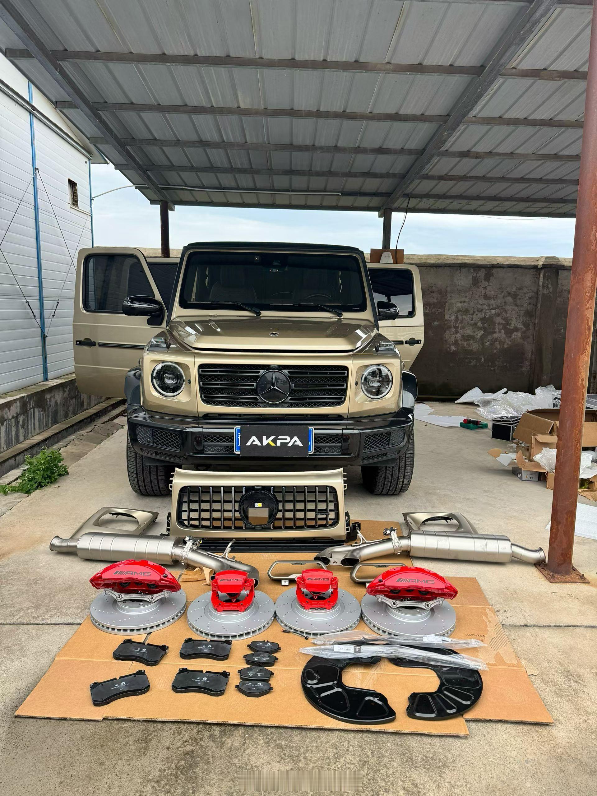 24款G500升级G63套件施工地点：上门施工，河南郑州施工项目：1️⃣AKPA