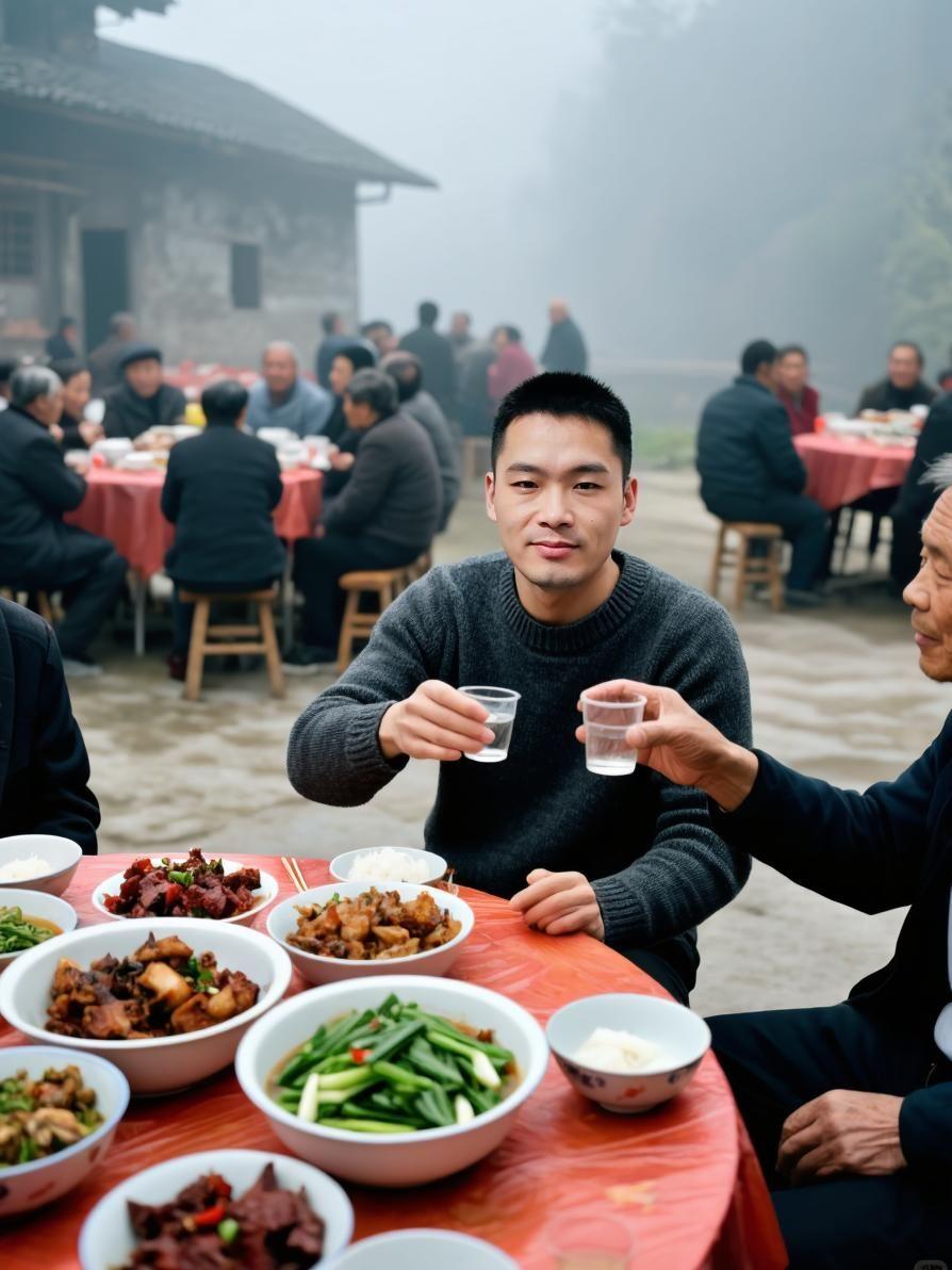 吃上杀猪宴抖音捧红了杀猪宴 杀猪宴 呆呆