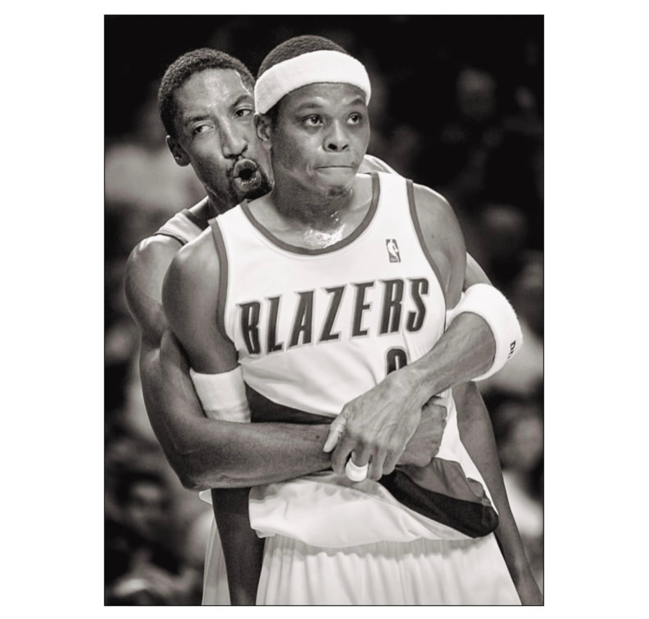 摄影师bruceely，在1999-2000赛季为开拓者球员们拍摄的照片📸Im