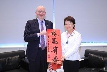 5天2度接待美国在台协会高层　卢秀燕：加强双方密切交流

美国在台协会华盛顿总部