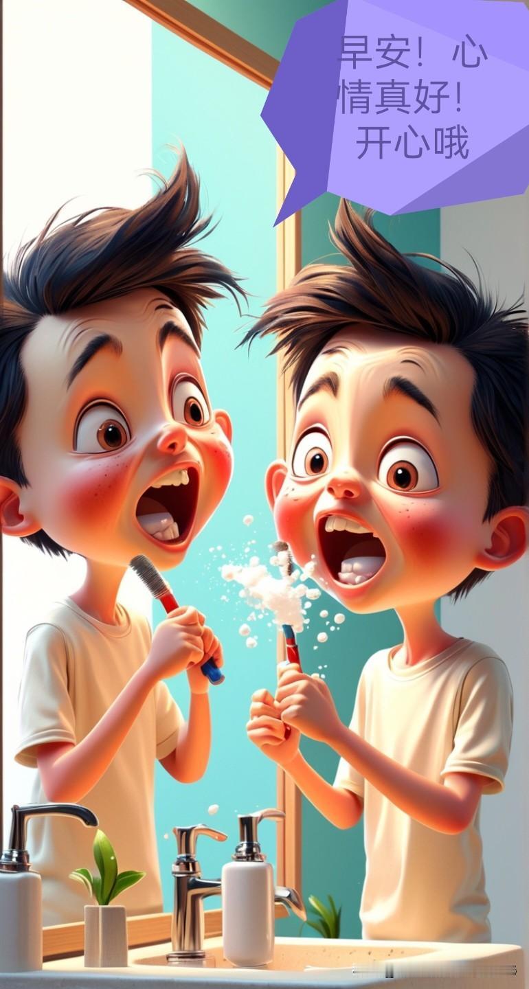 早安！今天的心情就像咖啡一样，苦中带甜，提神又暖心！生活励志早安 笑一笑，天天好