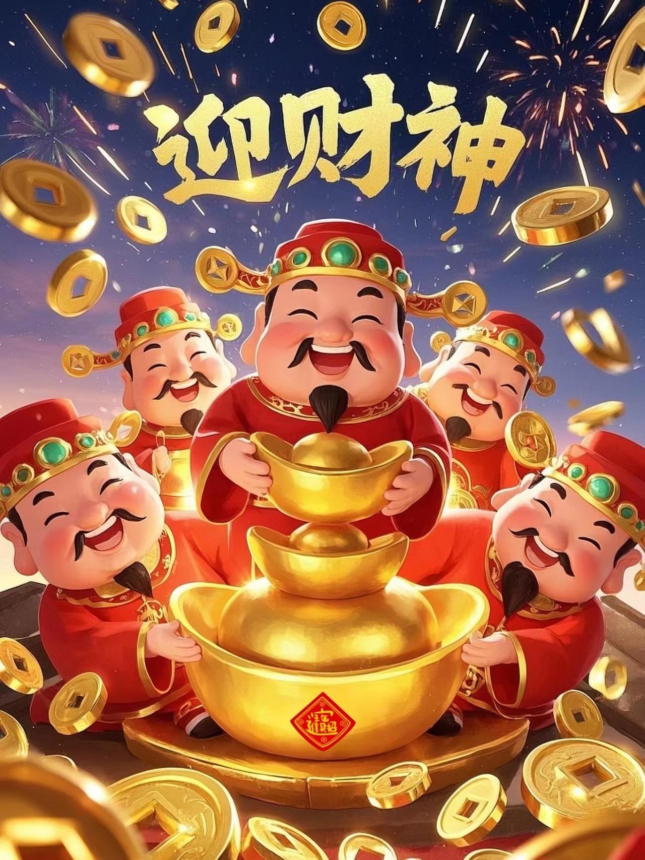 春节初二和初五都迎财神，你知道它们有何不同吗？
春节期间迎财神的传统源远流长，但