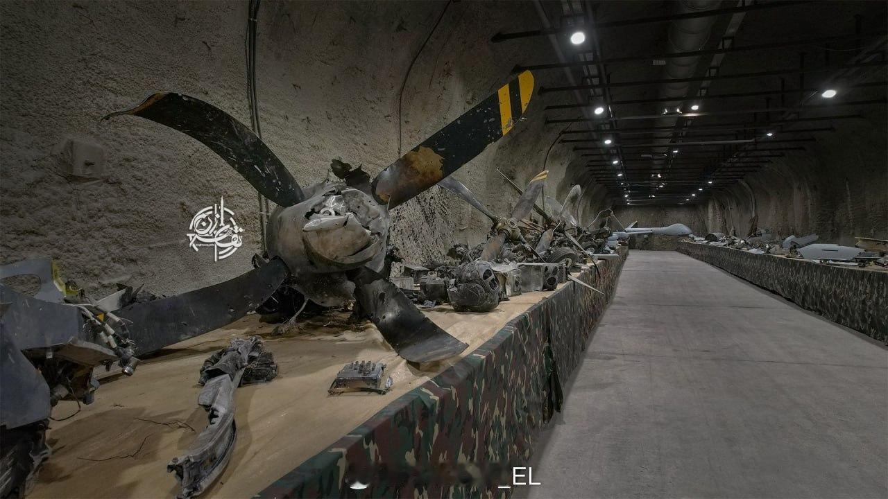 伊朗媒体正式报道了革命卫队筹备的美以飞机残骸展览，其中大部分是各种无人机的残骸，