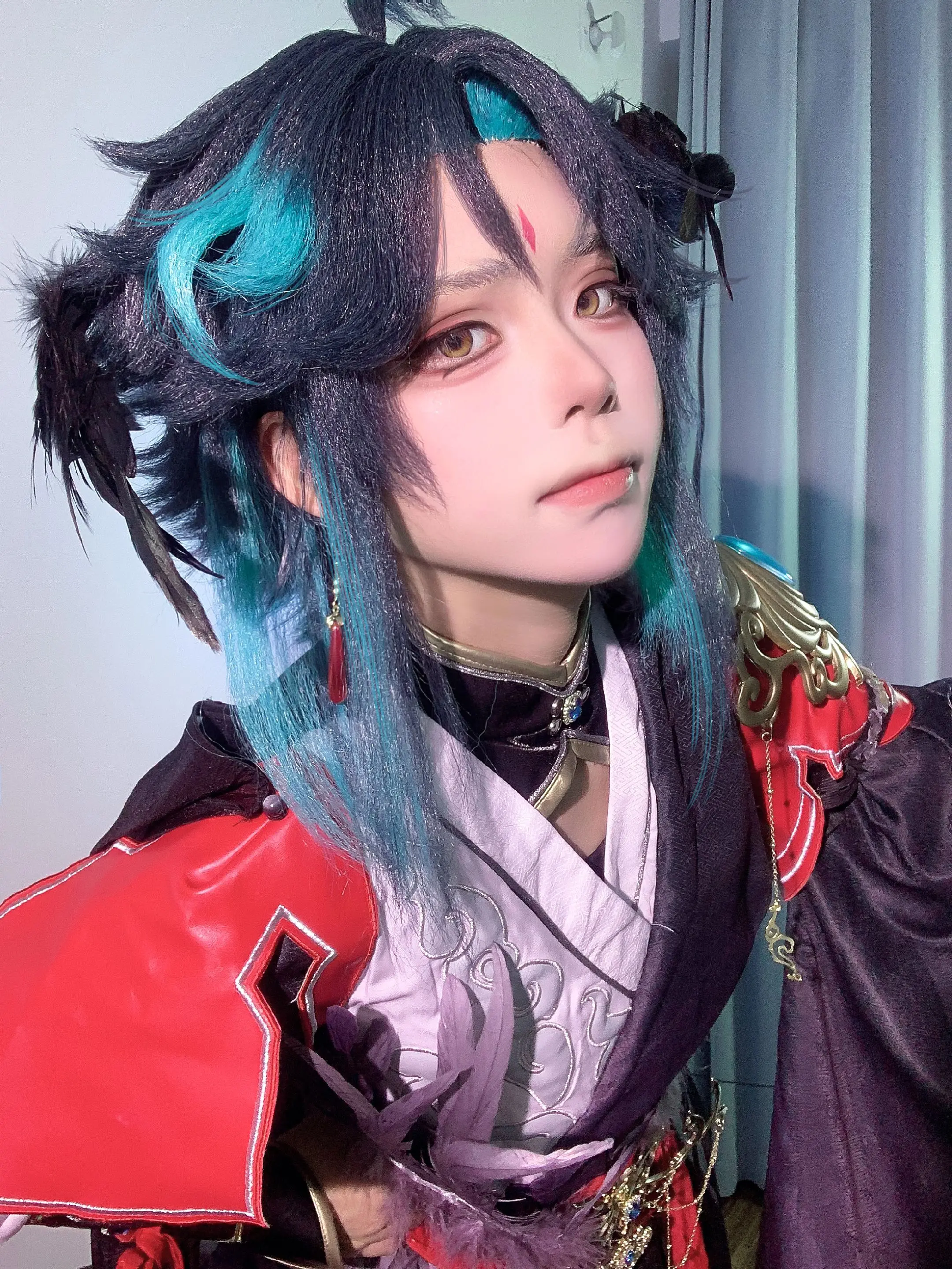 魈上仙的新衣服。👔喵屋小铺夜叉 很帅的一套，喜欢领口的设计，穿戴也很方便