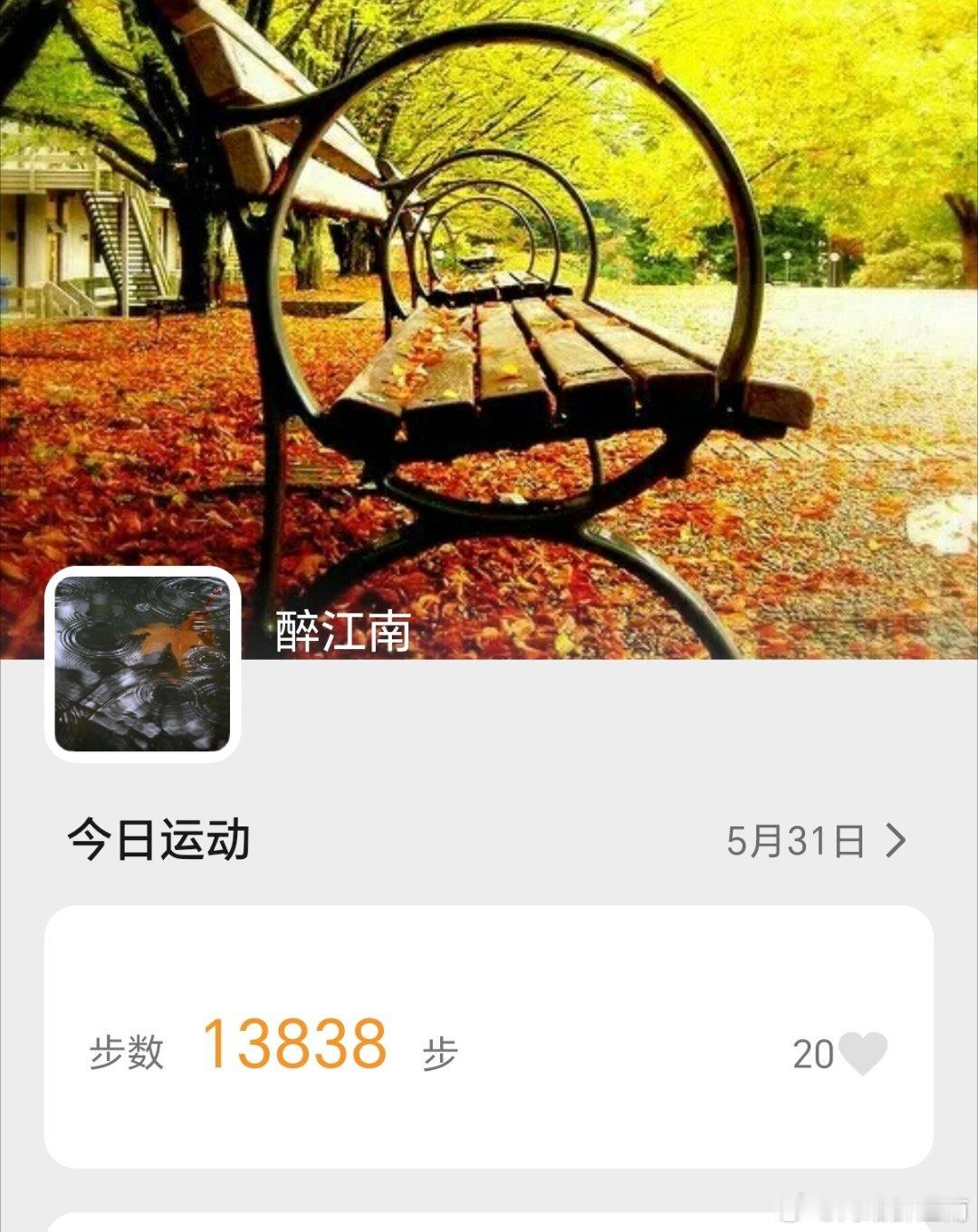 今晚完成每日1万步 ，走一走路，流一流汗，吹一吹风……运动打卡坚持运动打卡江南天