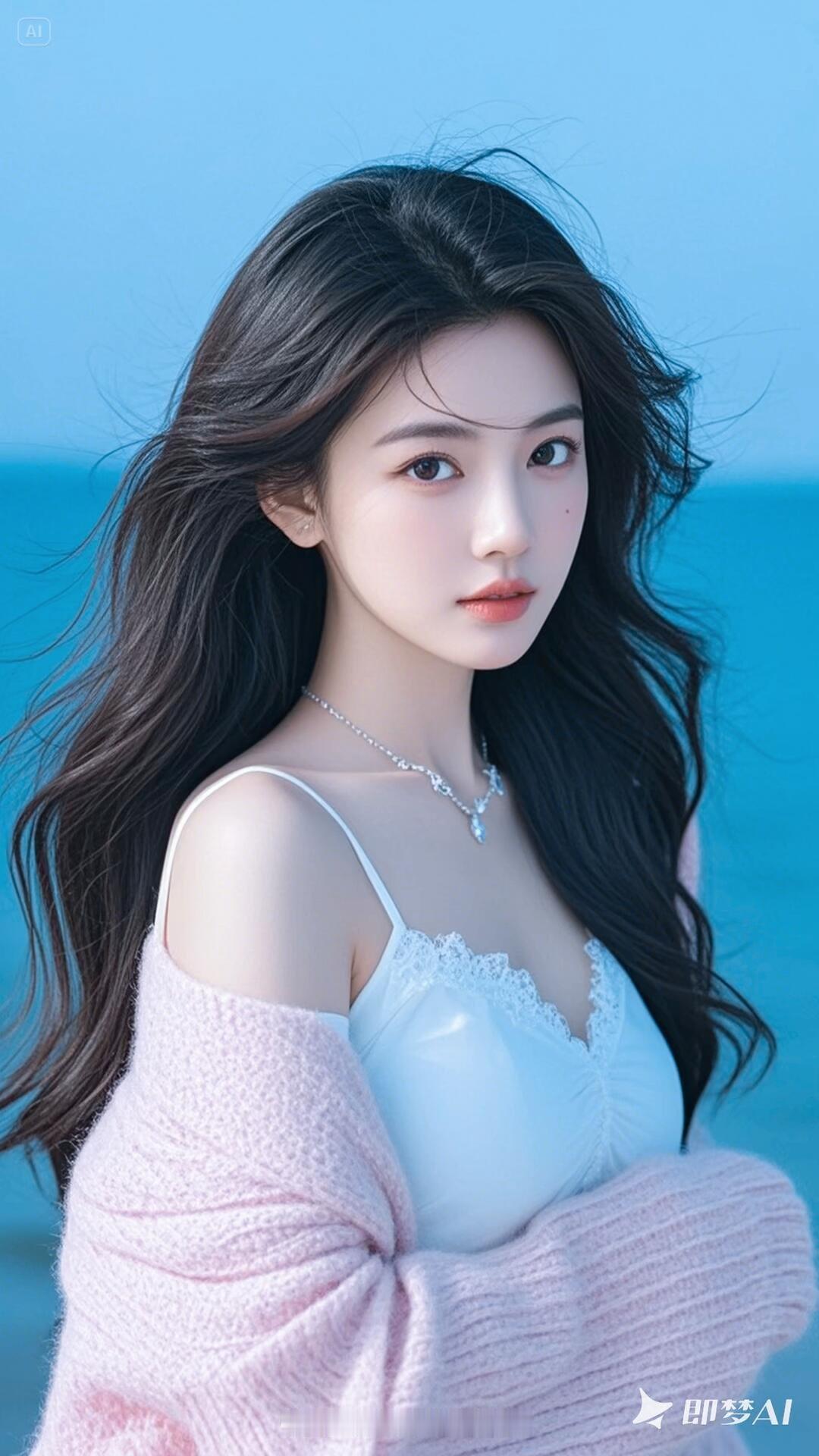 碧海潮生处，美人如画来。