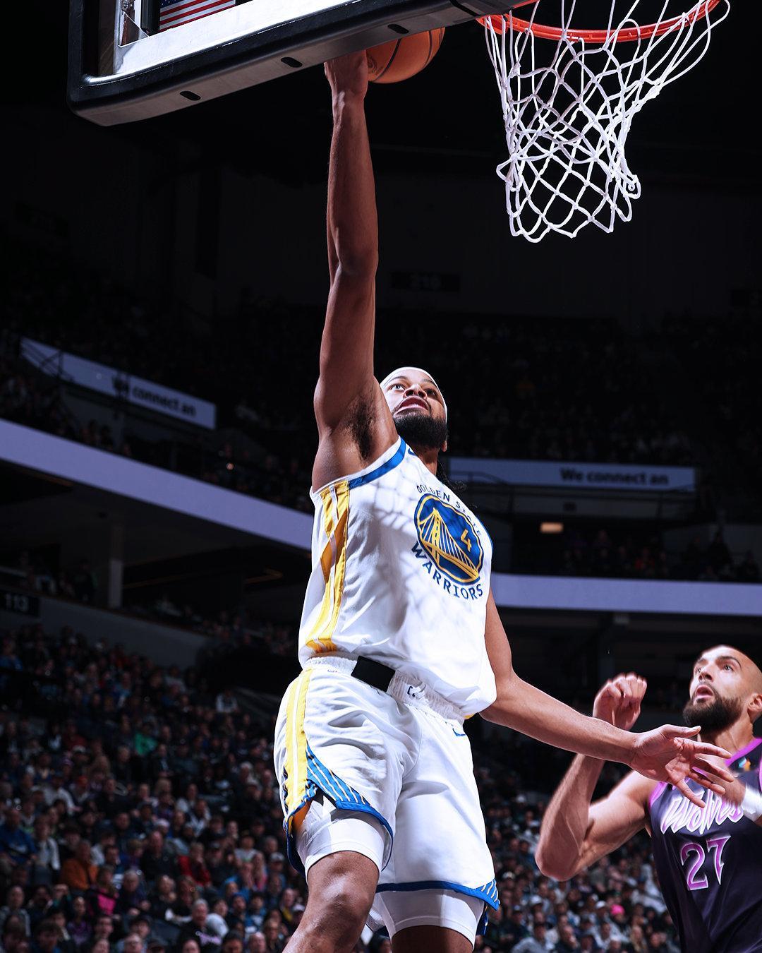 穆迪19分，8篮板，2助攻，2盖帽。勇士战胜森林狼