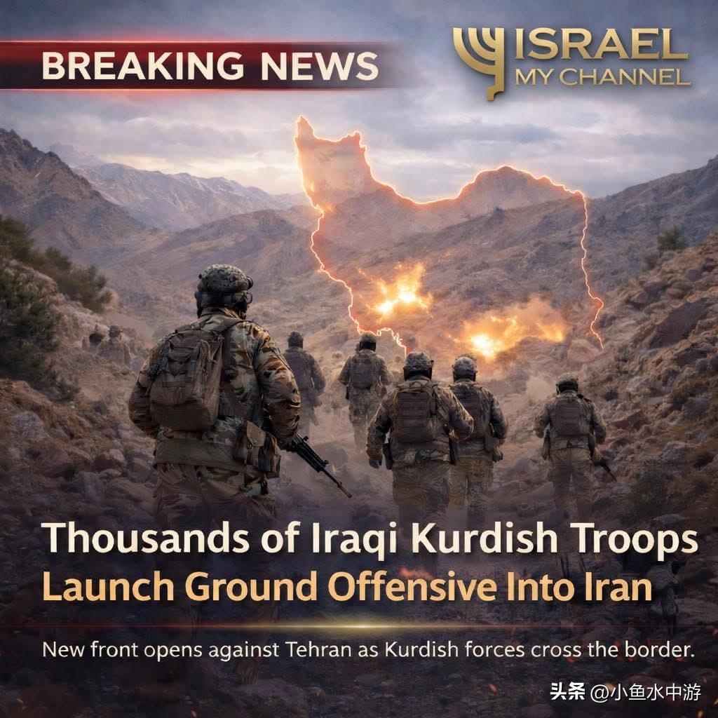 美国福克斯新闻：数千名库尔德族人在伊朗境内发动地面攻击。以色列消息来源证实——库
