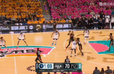 凯尔登压哨！三节结束马刺72-69领先森林狼vs马刺