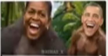 上周四的深夜，特朗普估计是睡不着觉，就用特效把前总统奥巴马和他的老婆的脸合成到了