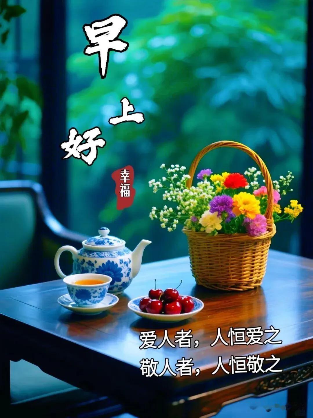 早安，新的清晨，愿心中多一份从容，少一份焦虑，生活平淡安稳，平安便是最好的福气。