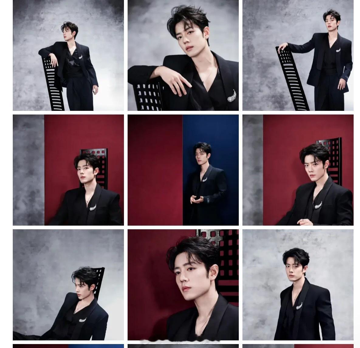 肖战今天活动这套造型好帅，潇洒不羁顶流的气场