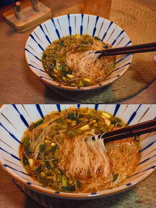 香绝了！这道豆角汤米粉，真的好好吃~