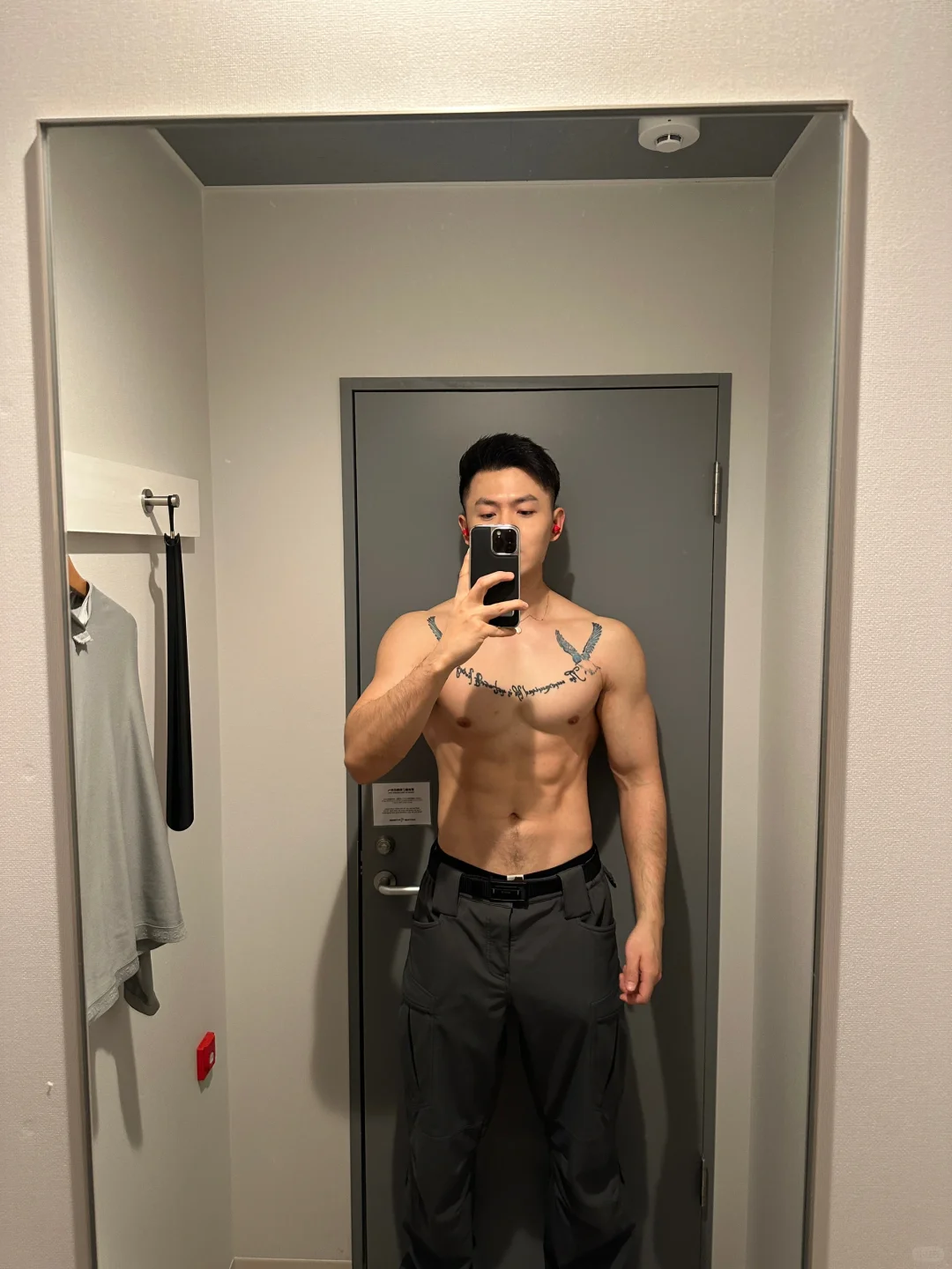 京都健身房，练的好紧张.🤣