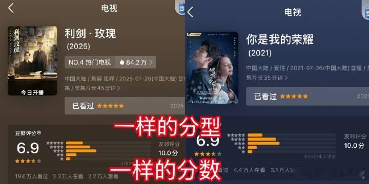 迪丽热巴《利剑玫瑰》开分6.9，感觉好剧应该值得更高啊[傻眼]这有点低了迪丽热巴