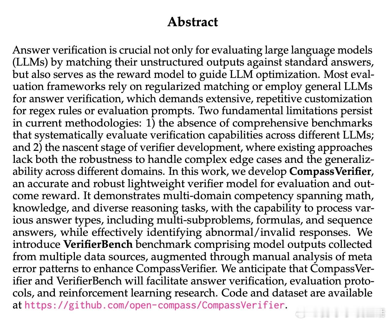 [CL]《CompassVerifier: A Unified and Robu