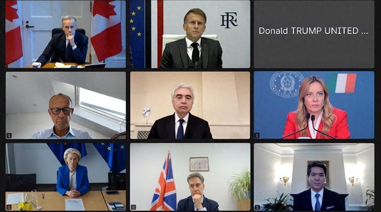 G7能源视频峰会上，美方代表全程黑屏参会。
 
这场外交插曲背后，是美国借停止柴