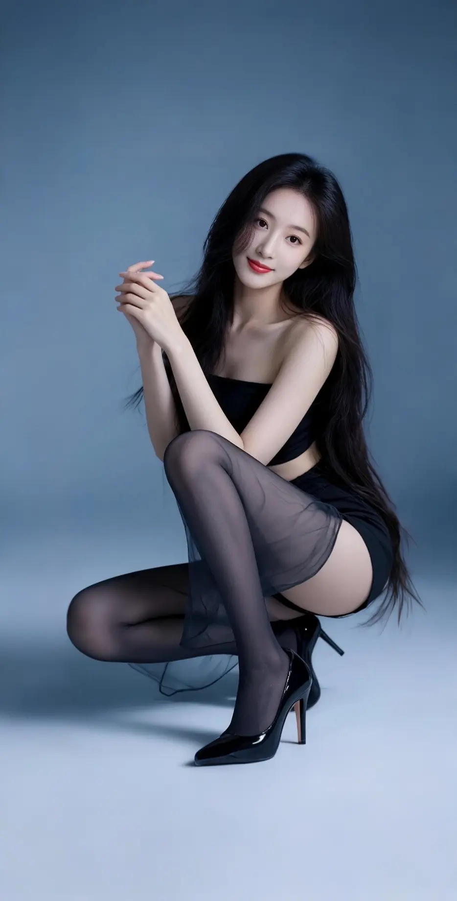 AI扩图 AI冷艳之姿