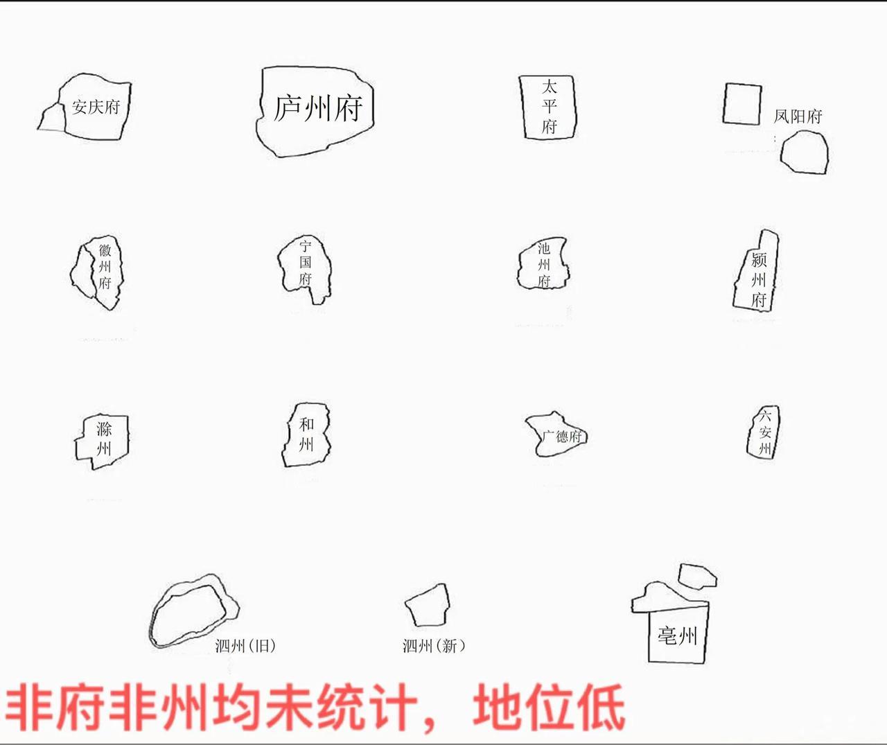 合肥市历史上是安徽第一大市
没办法城池面积太大了
不然也做不了，新中国的省会
得