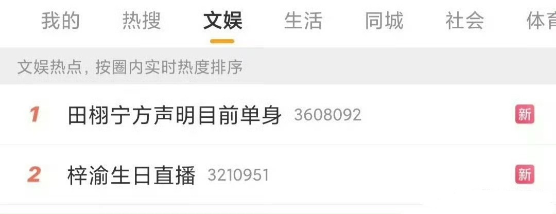 说实话巧合真的太多了....梓渝直播是田栩宁的开关 ​​​