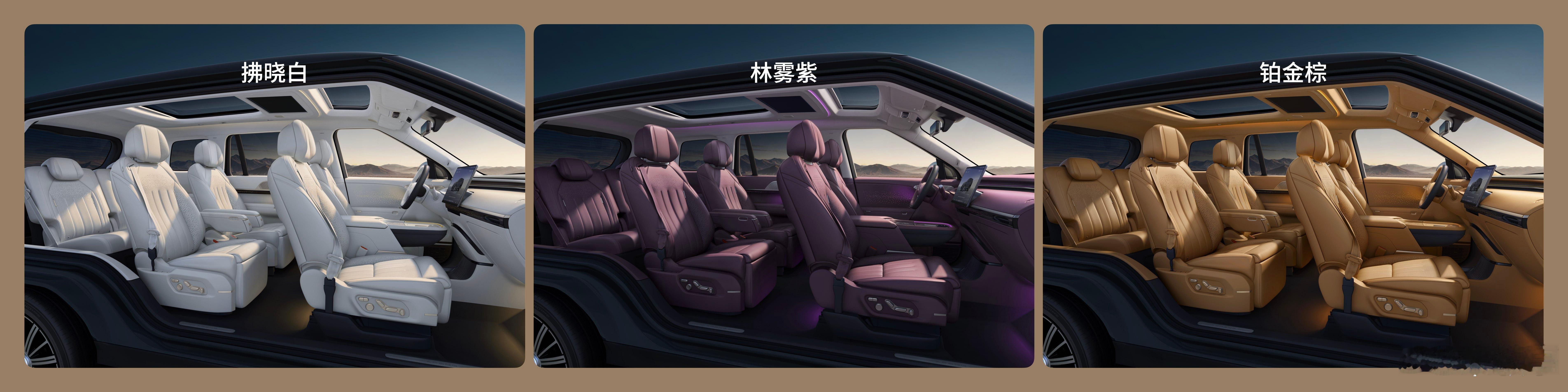 北京车展终于等来小鹏GX首秀啦！珠峰白、极地黑、峡湾灰、丹霞红、云漠金这五个颜色