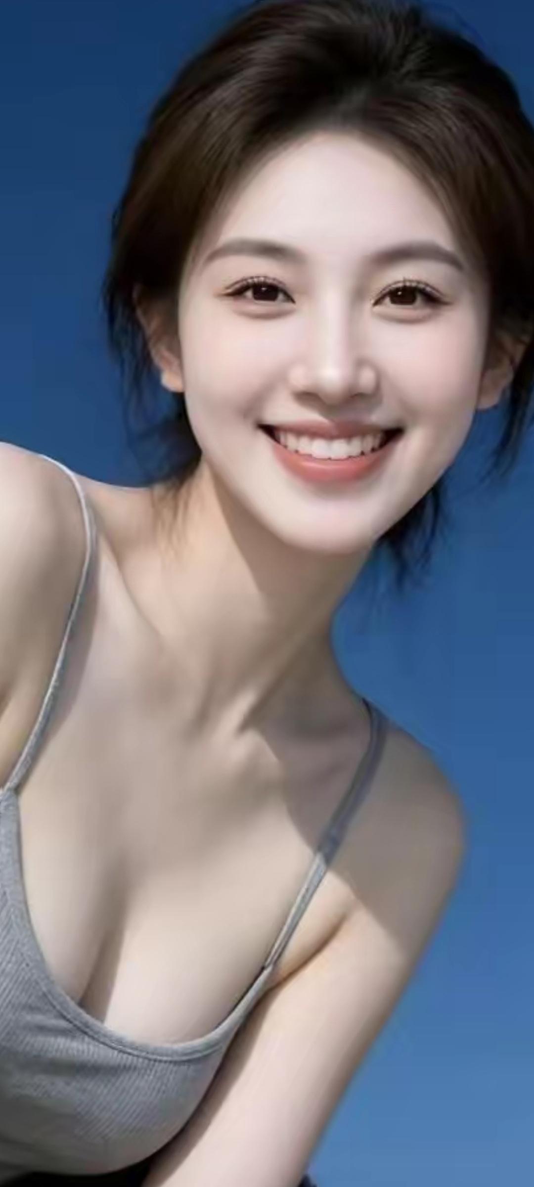 阳光明媚的午后，甜美笑容绽放！🌞😊