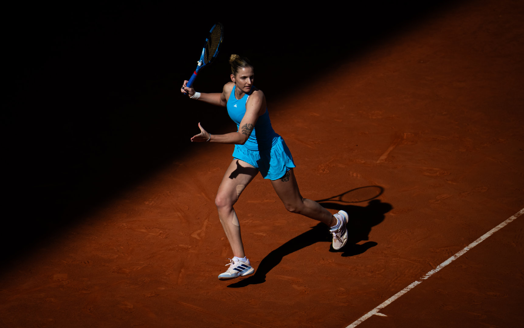 WTA1000马德里站首轮，卡·普利斯科娃以2-6 6-1 6-4逆转克劳斯，成