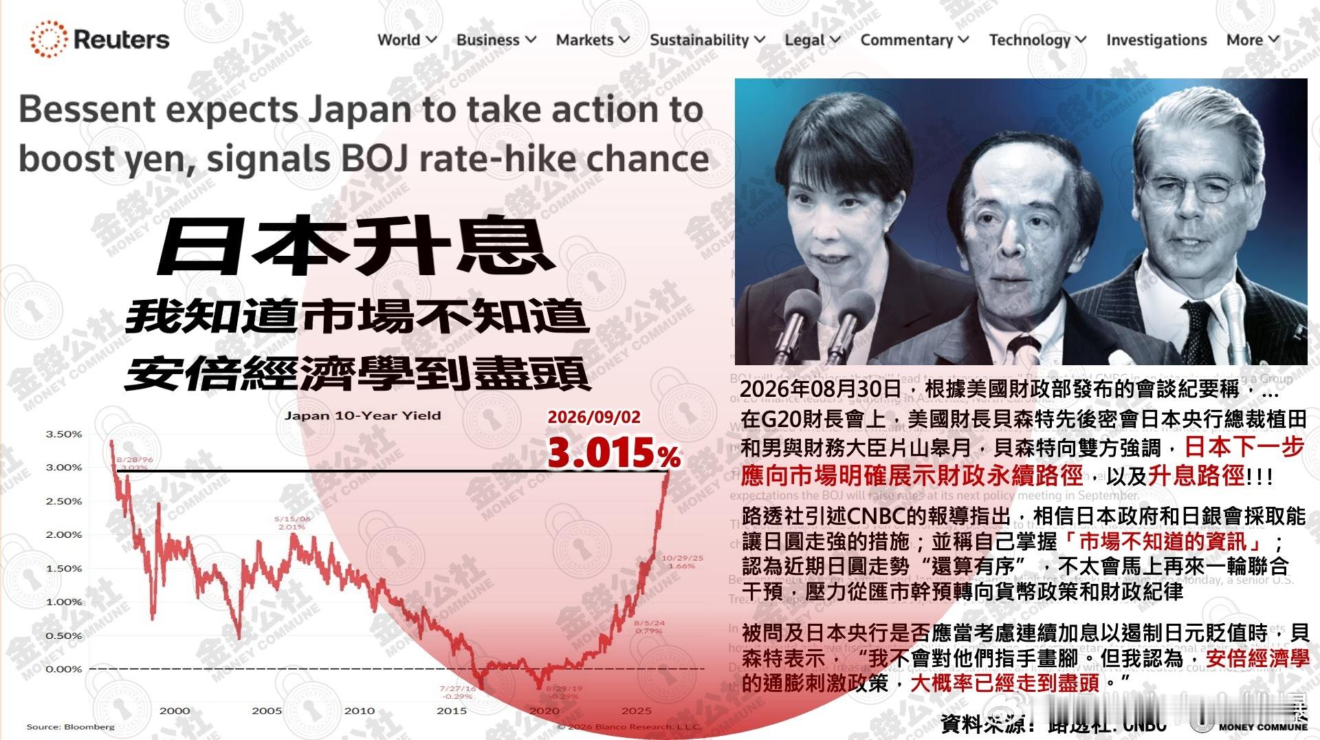 G20财长会议落幕，没能达成统一共同声明。美国向日本财长、央行行长施压，要求终结