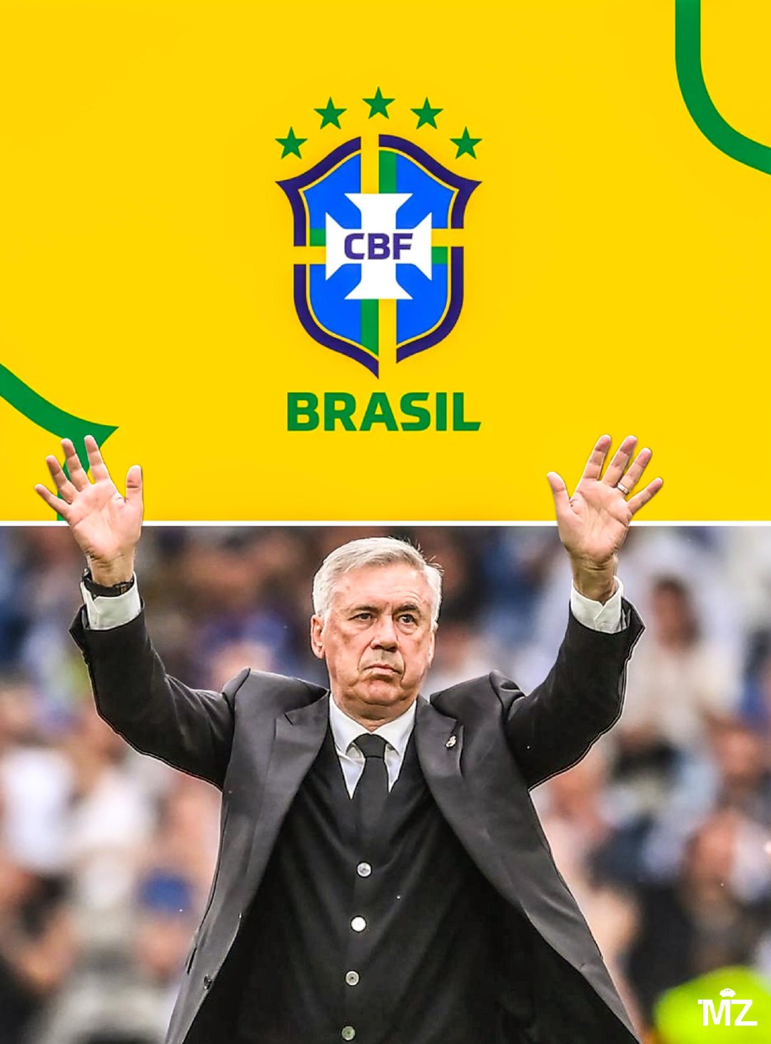ESPN Brasil：皇马和巴西此前达成协议，由皇马先宣布安切洛蒂离开。然而，