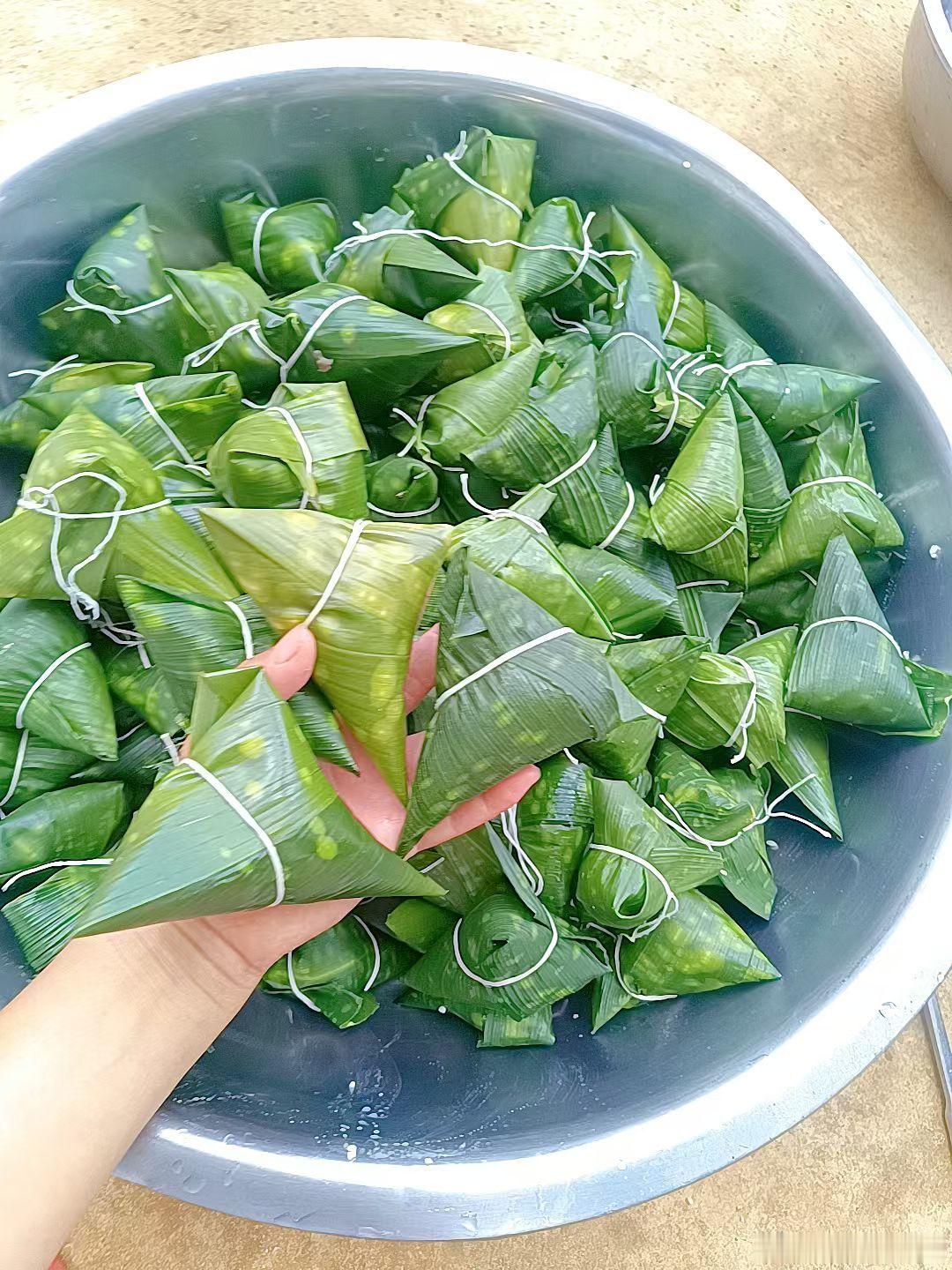 我包的粽子必须料足 