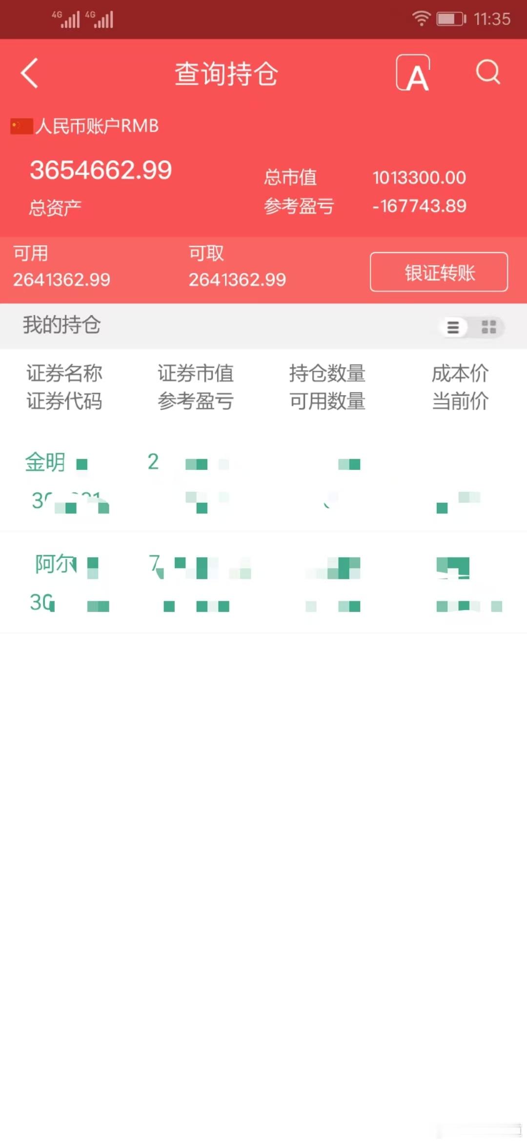 实盘擒龙；7月30日下午，3654662.99本金；46.7万，目前账户365.